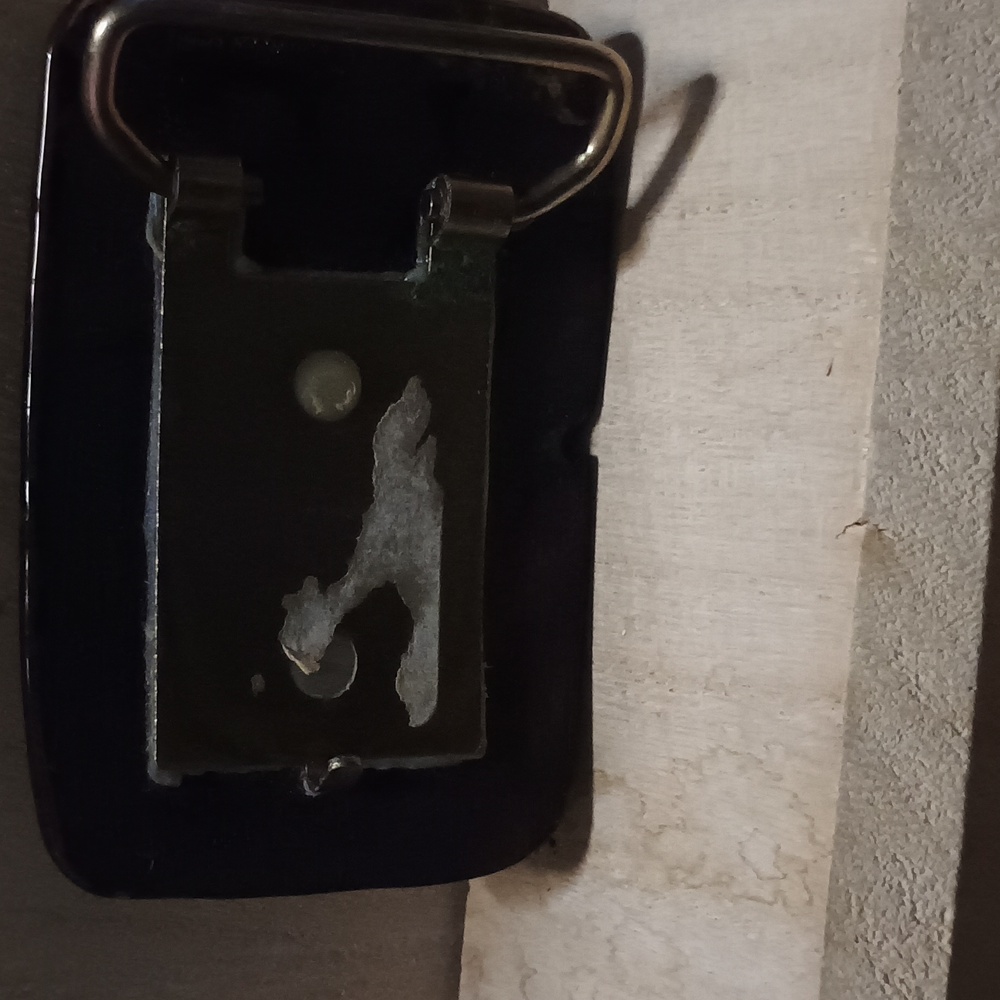 Dark Brown Rectangular Belt Buckle - image 2